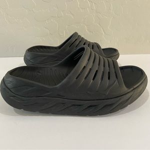 Hoka One One Ora Recovery Slide Black Womens 7